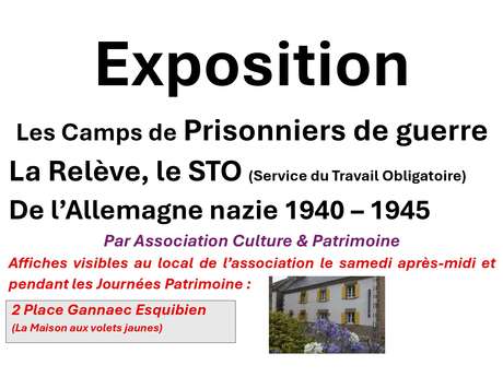 Exposition « Les camps de prisonniers en Allemagne, la relève et le STO pendant la seconde guerre mondiale»