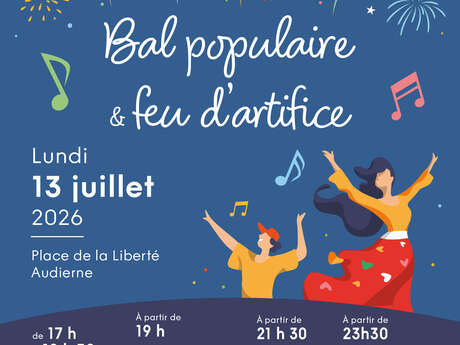 Bal populaire & feu d'artifice 13 Juillet 2026