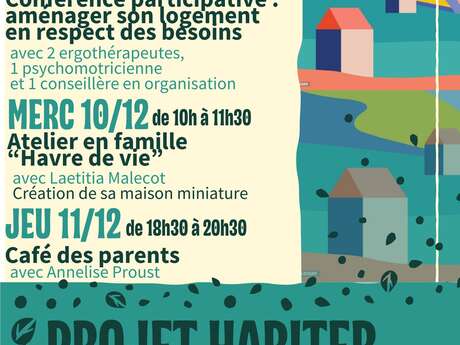 Projet habiter "Ateliers parentalité" - Café des parents