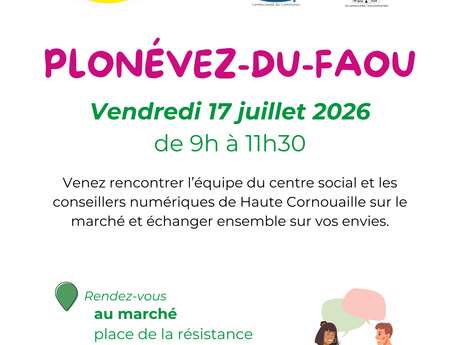 Rencontre au marché de Plonévez-du-Faou