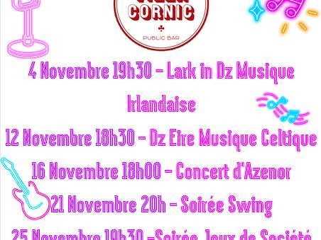 Concert musique pop folk Azenor