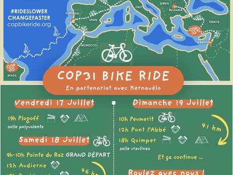 COP Bike Ride : relai participatif vers la COP 31