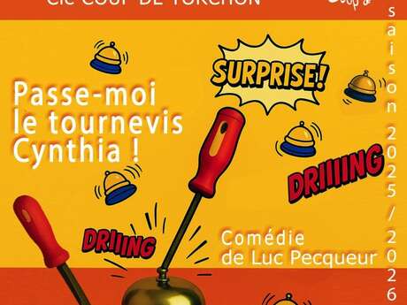 Théâtre Cie Coup de torchon "Passe-moi le tournevis Cynthia !"