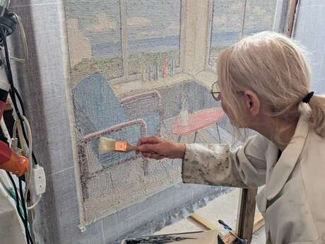 Atelier Rectangle d'Or, tapis d'Art au handtuft