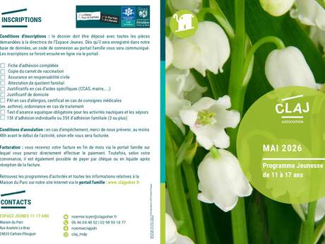 CLAJ : Programme jeunesse (11-17 ans)