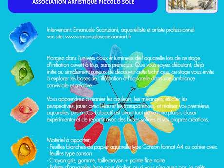 Stage d'initiation à l'aquarelleIle