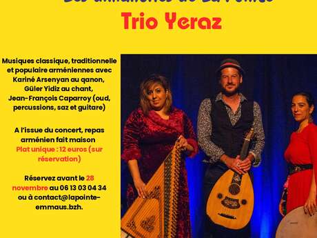 Trio Yeraz-musique et repas arméniens