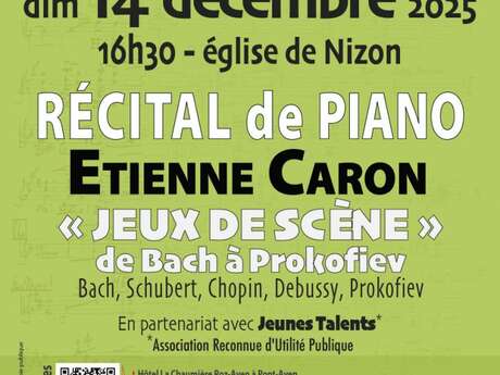 Récital de piano " Jeux de scène de Bach à Prokofiev"