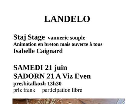 Stage vanerie souple: animation en Breton