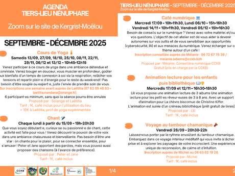 Octobre au Tiers-lieu Nénuphare / Kergrist-Moëlou Octobre au Tiers-lieu Nénuphare / Kergrist-Moëlou