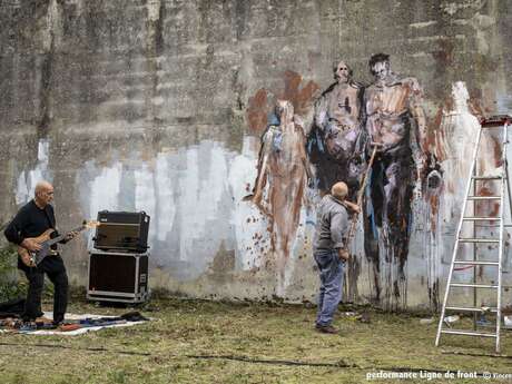 Duo guitare-peinture - Serge Tessot-Gay - Paul Bloas