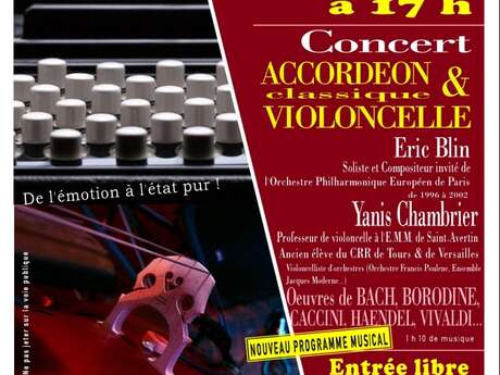 Duo Violoncelle et Accordéon à la Chapelle Saint-Nicolas  : Voyage au cœur de la Grande Europe