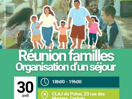 CLAJ : Seconde réunion familles : Organisation d'un séjour