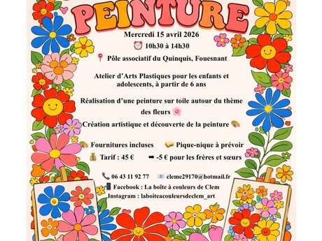 La boite à couleurs de Clem : Stage de peinture enfants