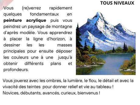 Stage dessin-peinture "Peinture paysage de montagne"
