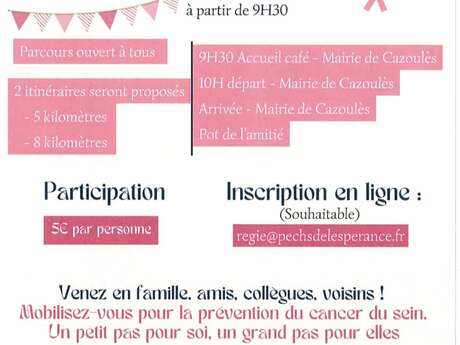 Marchons pour Octobre Rose – Pechs-de-l’Espérance