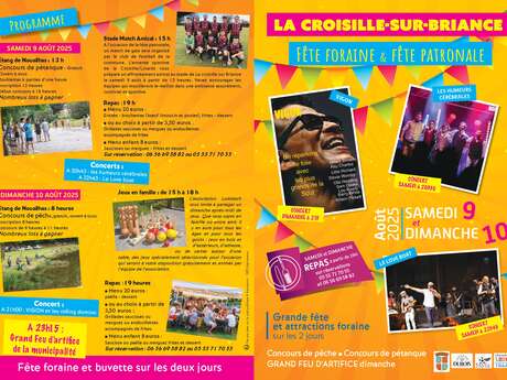 Fête foraine & fête patronale de la Croisille-sur-Briance