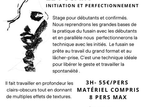 Stage dessin-peinture : Le Fusain par Floriane VIRGO