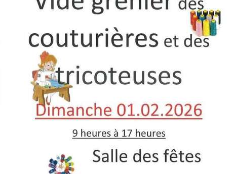 Vide grenier tricoteuses et couturières