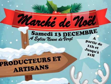 Marché de noël à Eglise neuve de vergt