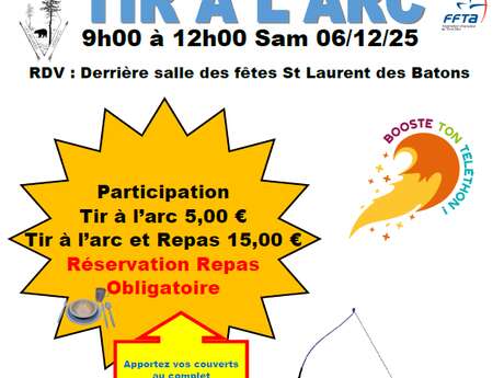 Téléthon : tir à l'arc