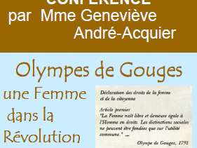 Conférence : Olympe de  Gouges, une Femme dans la révolution