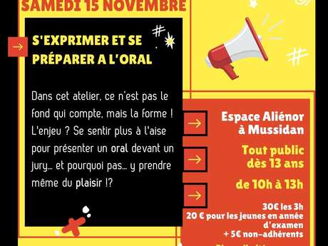 Stage Prise de parole en public