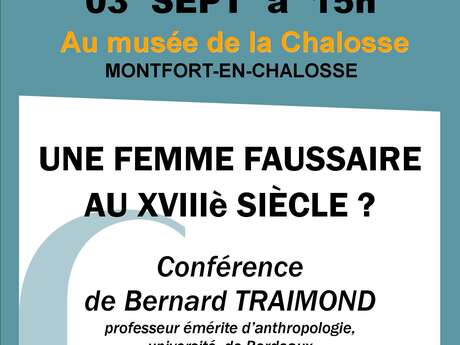 Conférence : une femme faussaire au XVIIIè siècle ?