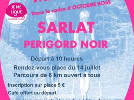 Marche dans le cadre d'Octobre Rose