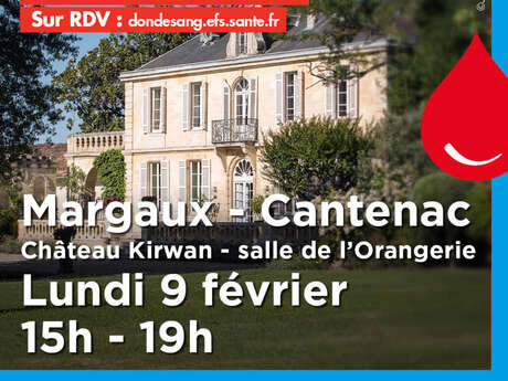 Don du sang (EFS) au Château Kirwan