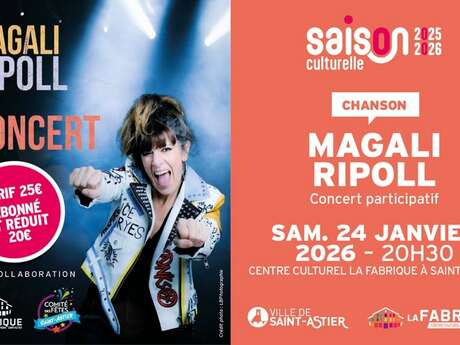 Concert : Magali Ripoll COMPLET