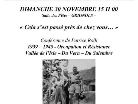 Conférence : “Cela s’est passé près de chez vous…”