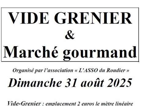 Vide-grenier et marché gourmand au Roudier