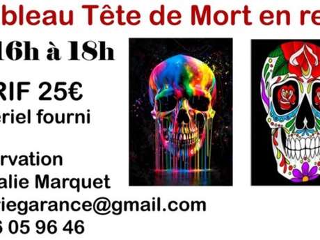 Atelier Garance | "Tableau Tête de Mort en Relief"