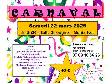 Repas & Soirée dansante "Carnaval"