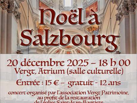 Concert Ensemble vocal Arnaut de Mareuil - Noël à Salzbourg - Vergt