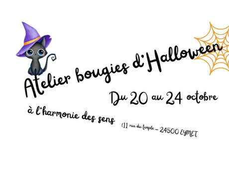 Atelier bougies d'Halloween