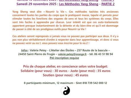 Les Méthodes Yang Sheng