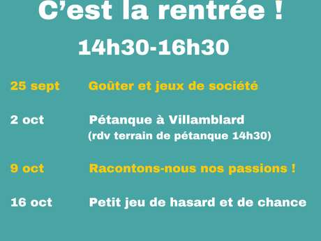 Les Ateliers du jeudi