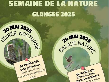 Fête de la nature soirée "animaux " nocturnes" à Glanges