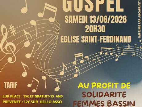 Concert : Gospel Harmonie Bassin Arcachon