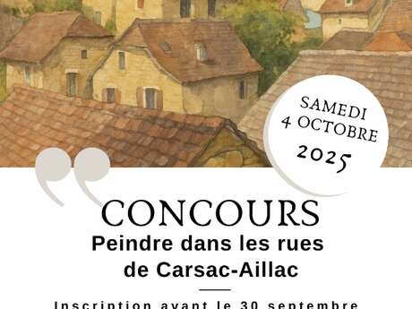 Concours de peinture dans les rues de Carsac-Aillac