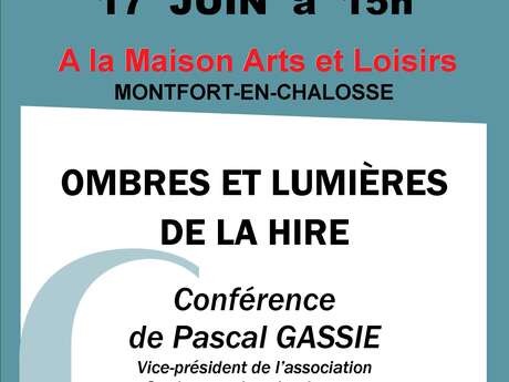 "OMBRES ET LUMIERES DE LA HIRE" conférence de Pascal Gassie