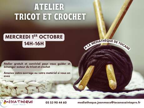 Atelier tricot et crochet