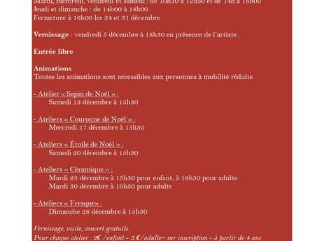 Atelier "Couronne ton Noël"