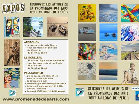 Promenade des arts Arcachon centre