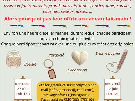 Activité manuelle : fête des gens qu'on aime