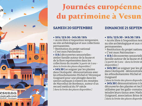 Journées européennes du patrimoine - Vesunna