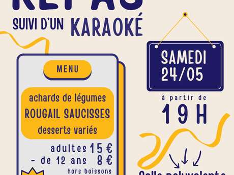 Repas + karaoké Repas + karaoké