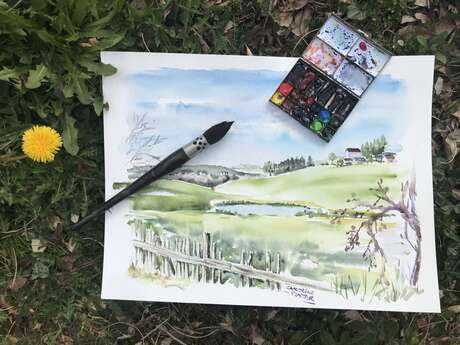 Exposition Aquarelles et Dessins : Washingt'Augne d'ici